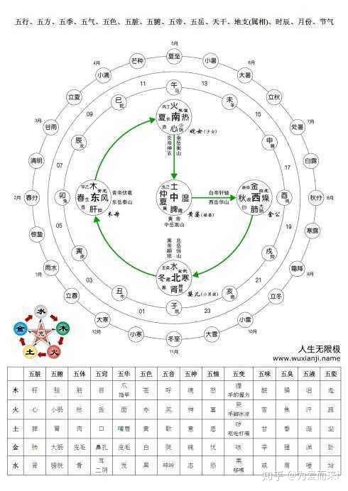 五脏,五行,五情,五色,五味,五季养生论(3)