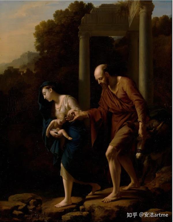 《逃往埃及》 adriaen van der werff 1710 荷兰海牙莫瑞泰斯皇家