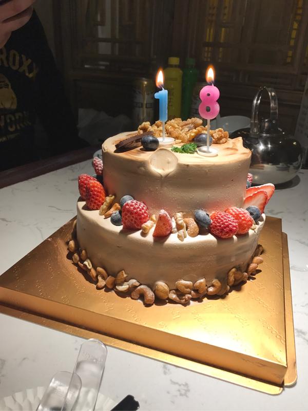 最后,又过了一次18岁生日,年年都18,开心,希望心态真的像18的就好啦