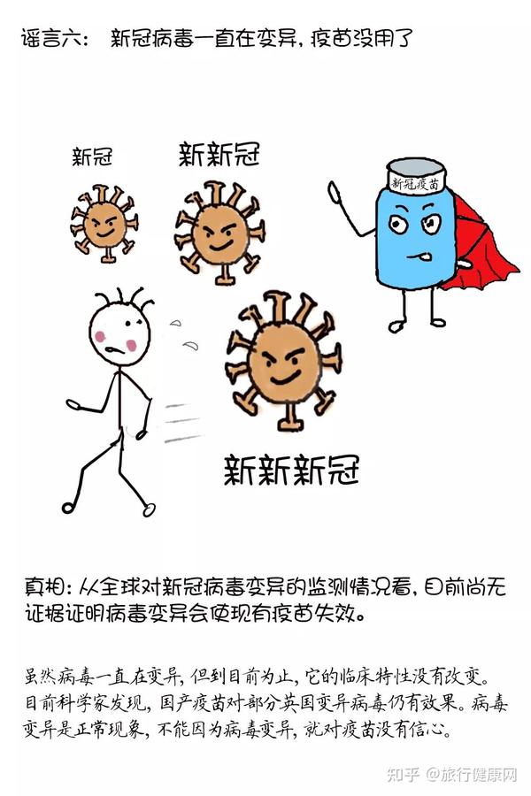 漫画科普新冠疫苗接种的八大谣言