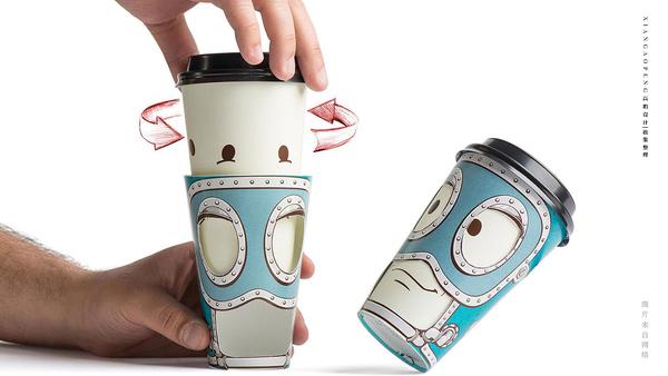互动的创意饮料茶水咖啡包装设计