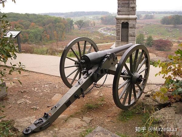 一门展出于葛底斯堡国家公园的10磅帕洛特线膛炮