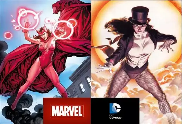 猩红女巫scarlet witch(1964.3)vs  扎坦娜zatanna(1964.11)