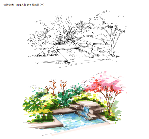 如何用马克笔画好一棵树?