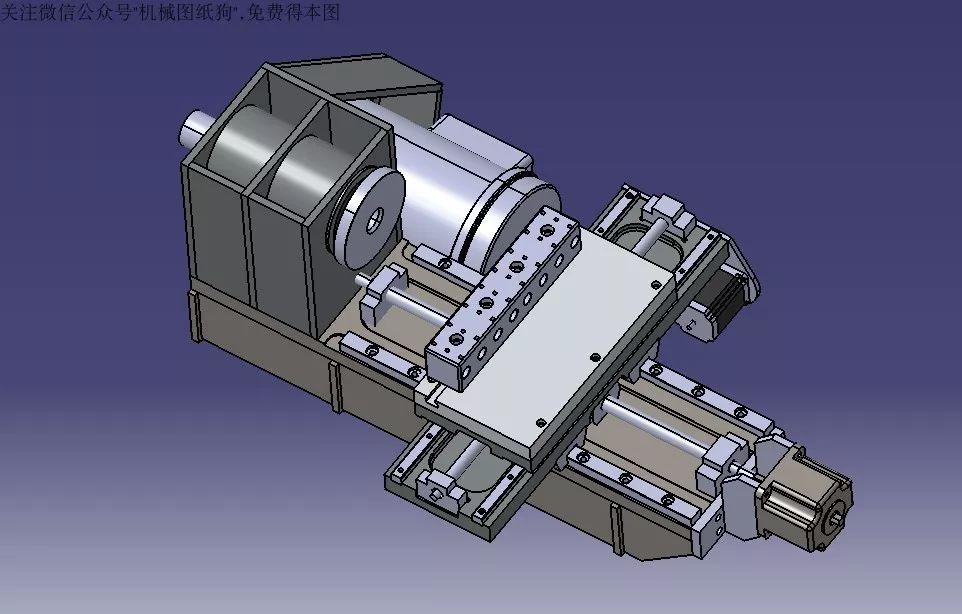 工程机械 小形状系数车床内部结构3d模型图纸 step格式