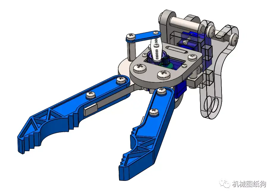 机器人robotgripper二指机械夹爪数模3d图纸step格式