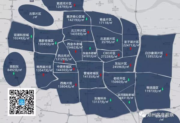 郑州最新房价地图出炉!这些板块竟然还在涨价?