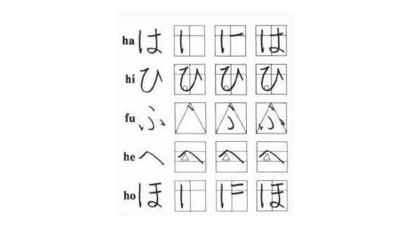 日语入门推荐,日语五十音平假名手写体笔顺图