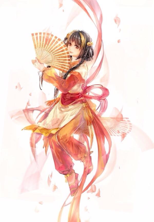 唯美古风插画:古色古香,眉目如画的古典美女!