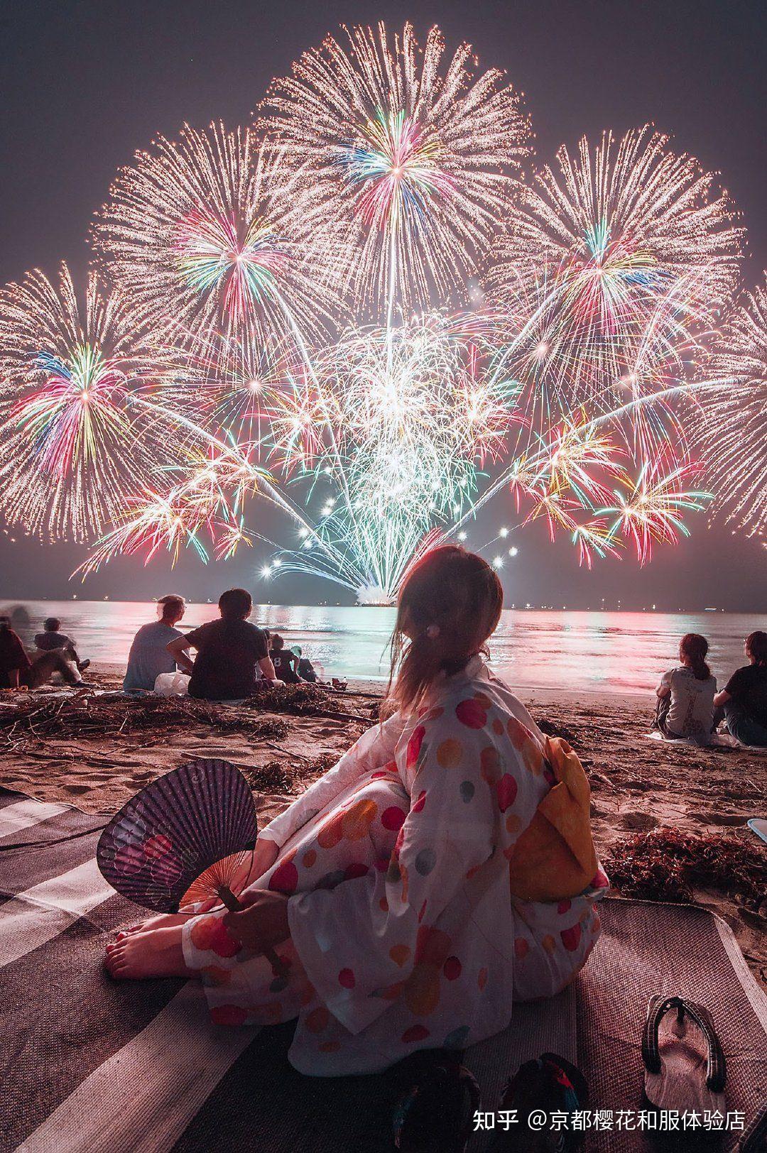 日本花火大会樱花和服体验