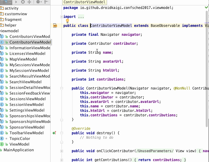 正文 首先推荐一款as插件databinding support 可以简化databinding的