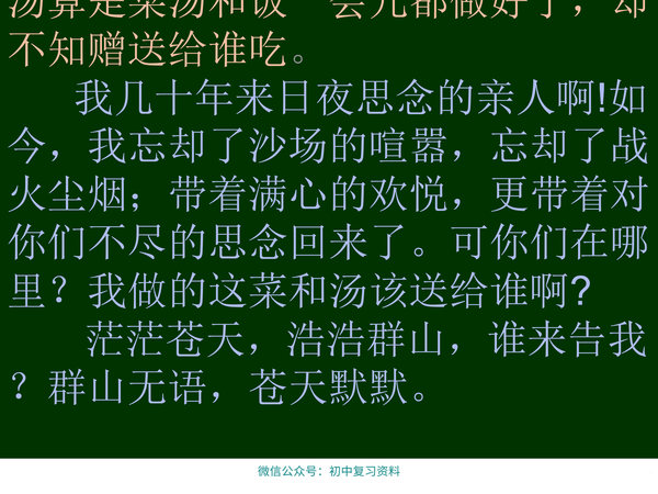 【语文课件】初中语文九年级下册十五从军征