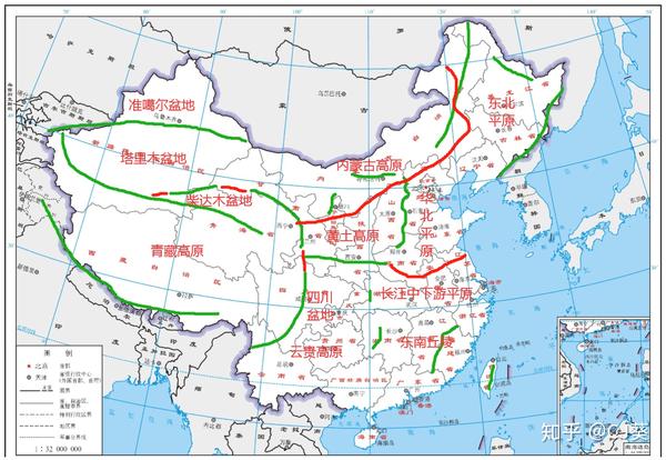 分三步把中国地理相关地图记熟