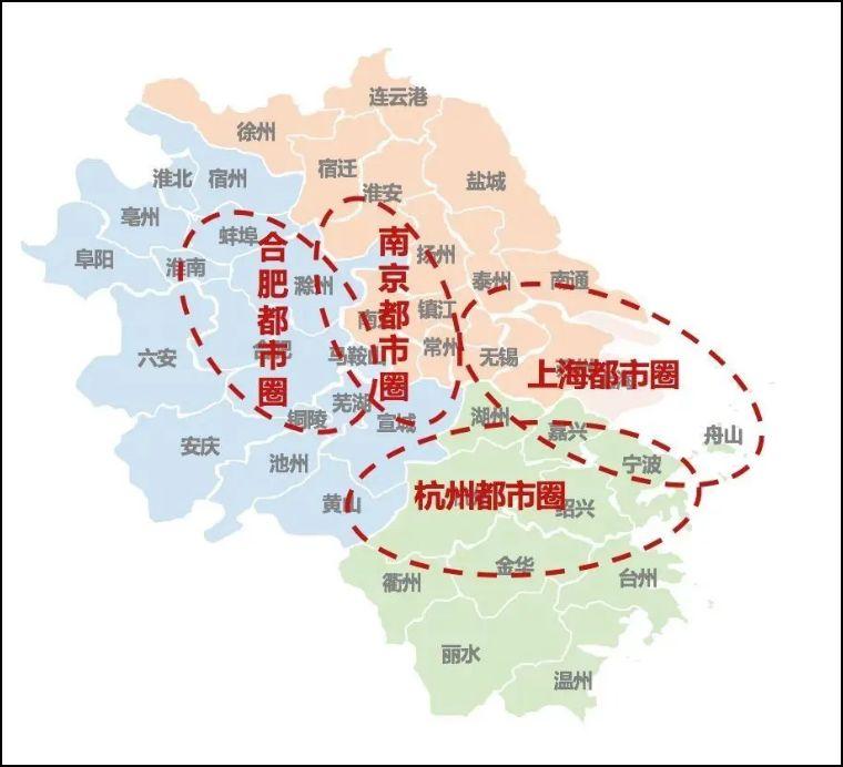 根据国务院批准的《长江三角洲城市群发展规划》,长三角城市群包括