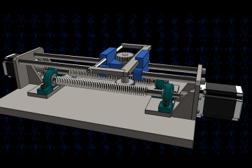 生活艺术蜗轮蜗杆xy台机构模型3d图多种格式
