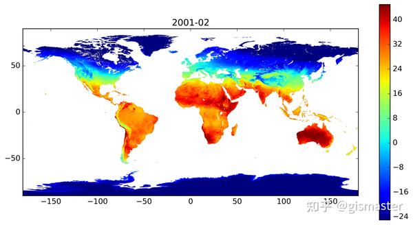 全球全年地表温度演变图