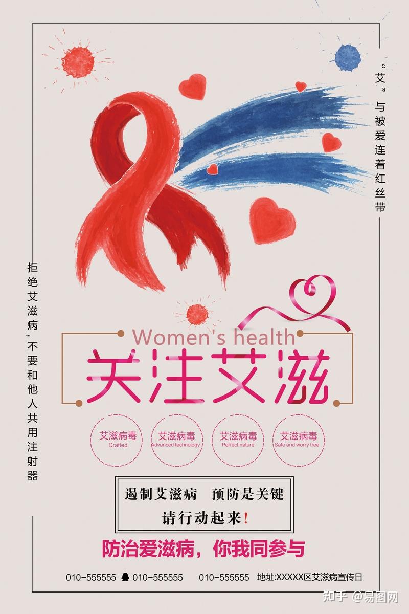世界艾滋病日手绘主题海报图片大全