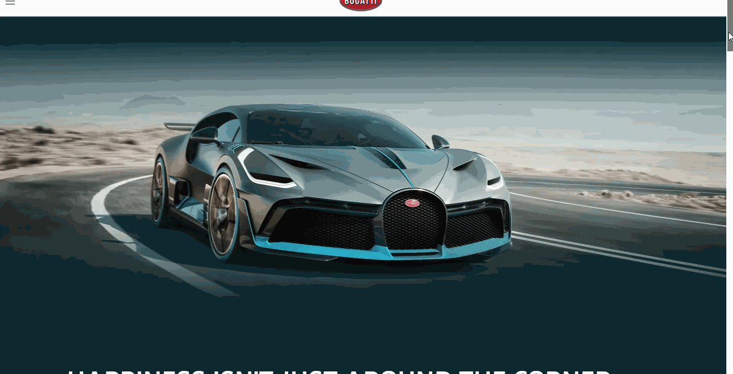 9.bugatti divo   响应式css3黑白风格网站实例