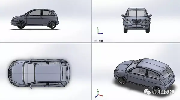 【汽车轿车】蓝旗亚lancia ypsilon轿车外壳模型3d图纸 solidworks