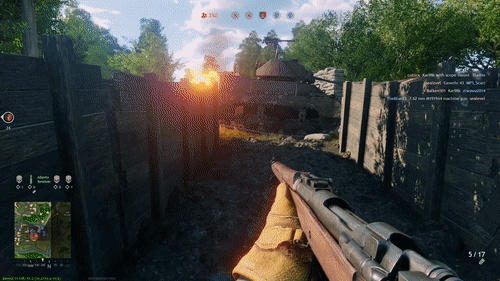 游戏画面相比《战地5》来说略显粗糙,贴图痕迹,人物穿模现象比较多