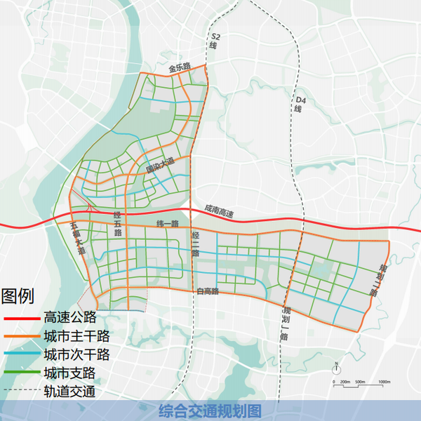 淮州新城产城融合示范区综合交通规划图