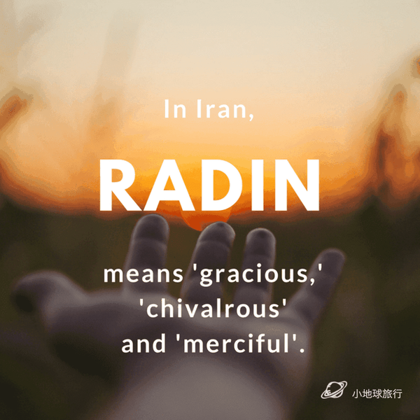 the great的儿子mjnaderi / 像这样发音:r-deen 这样写:      radin