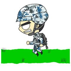 天空萌漫空降兵表情包合集萌萌的小伞兵送给你