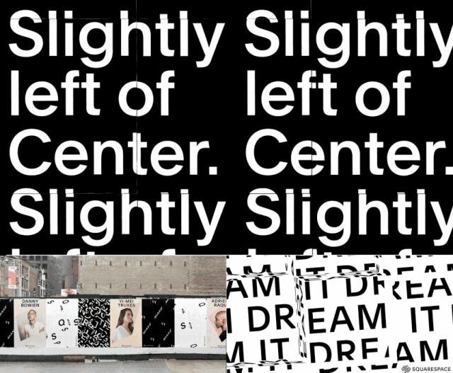 dia studio often applies kinetic typography to their branding