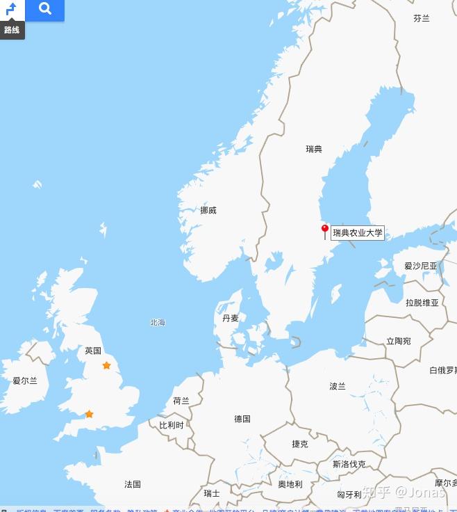 瑞典农业大学的地理位置:具体看下面添加图片注释,不超过 140 字(可选