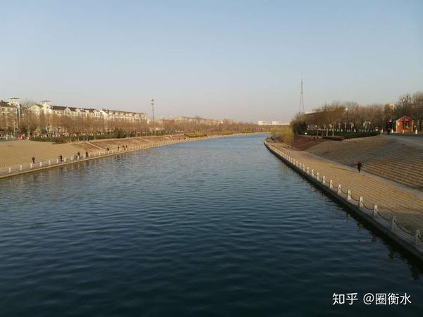 3月11日衡水市区滏阳河段的风景