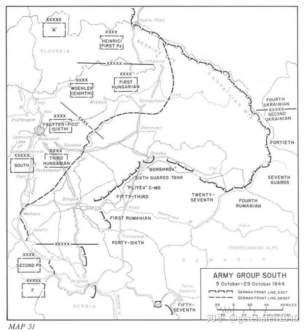 1944年德布勒森战役地图