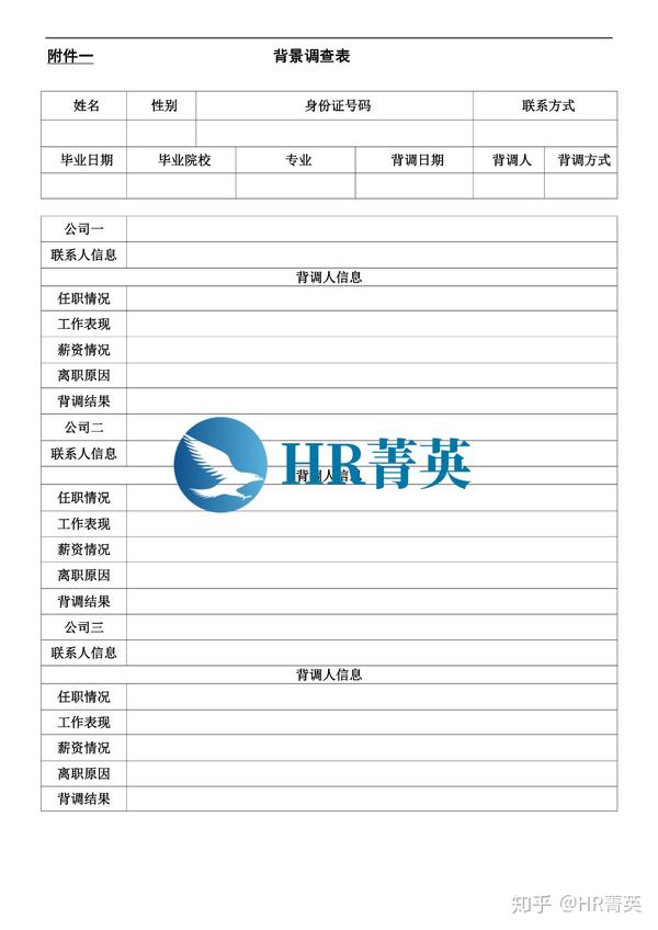 深度资深hr是如何做背景调查的附入职背调全套资料
