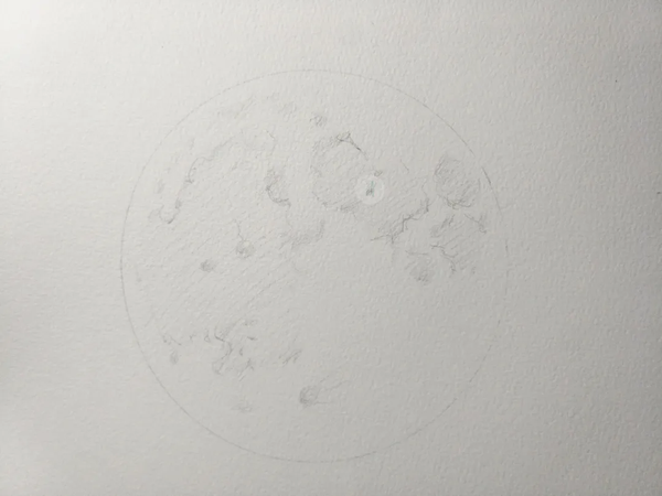 水彩教程——治愈系列水彩月球画法