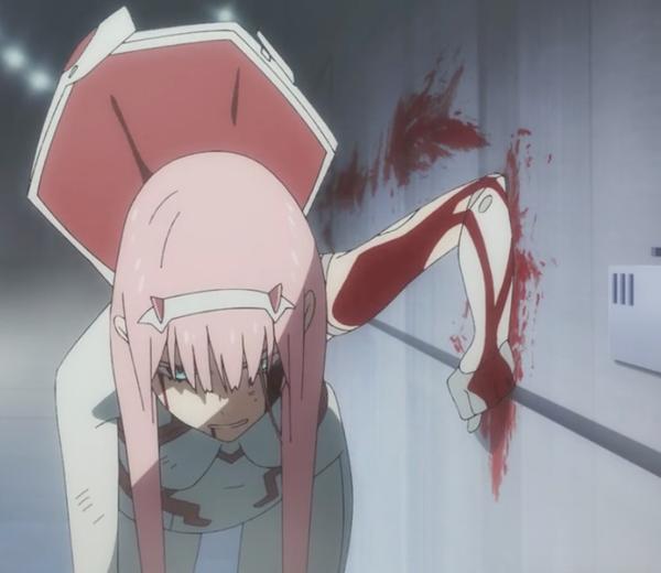 受伤流血沿着墙壁走过来,一墙都是血迹