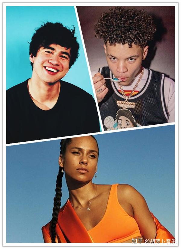 25)是lil mosey的19岁,alicia keys 40岁和五秒盛夏贝斯手calum hood