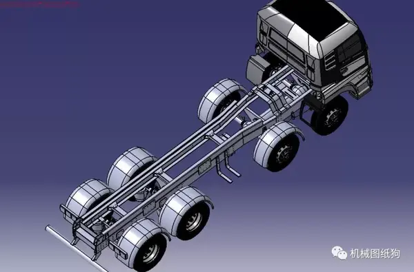 【其他车型】简易tatra(泰脱拉)卡车模型3d图纸 step格式