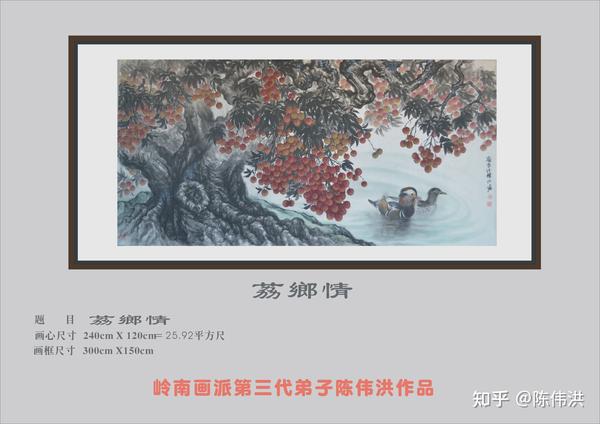 画家陈伟洪岭南画派第三代著名画家