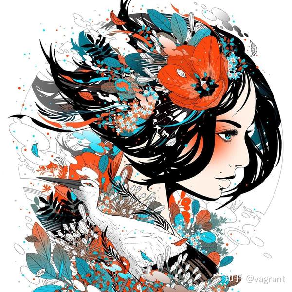 的dj okawari歌曲中常用的封面 画风唯美,用来做头像逼格应该挺高吧