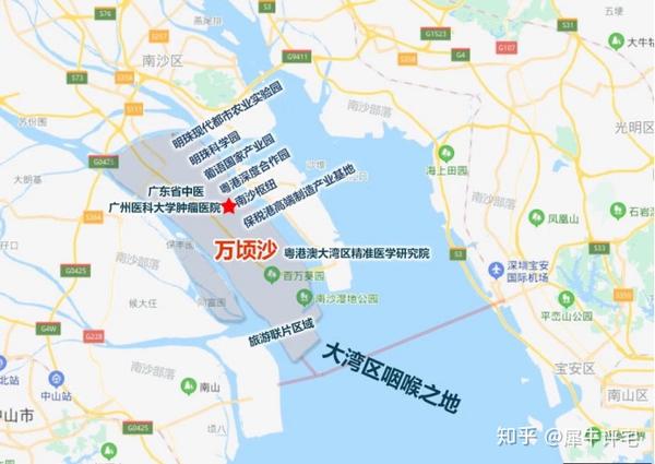 境内海港,高铁,地铁,快速路齐备,坐拥南沙枢纽和深中通道等重要交通