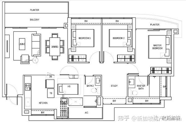 新加坡的dbss组屋的天花板