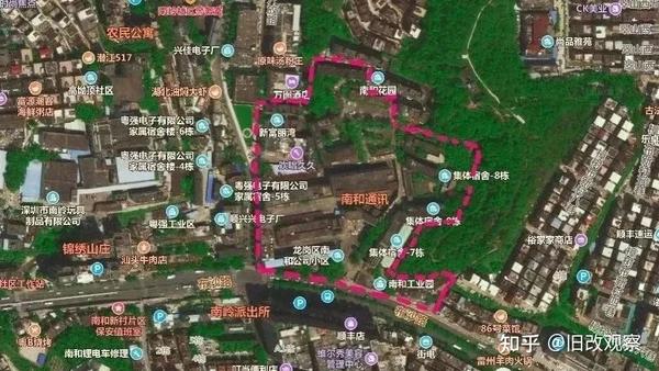 龙岗区南湾街道南和通讯及南岭地块旧改天安数码城集团