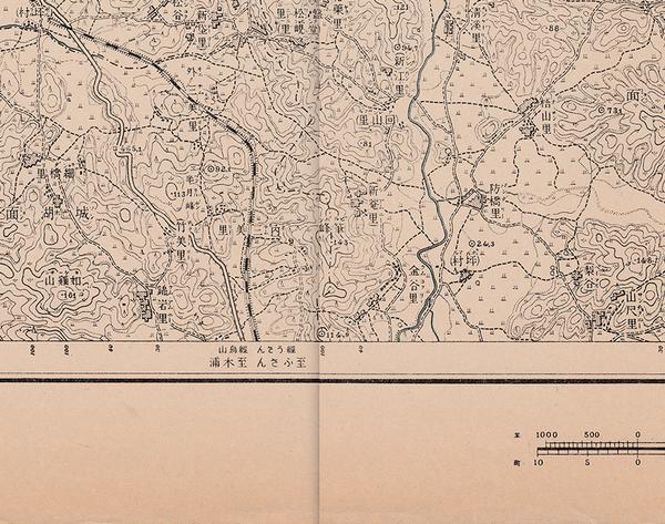 1914年测绘的朝鲜水原地区 地图