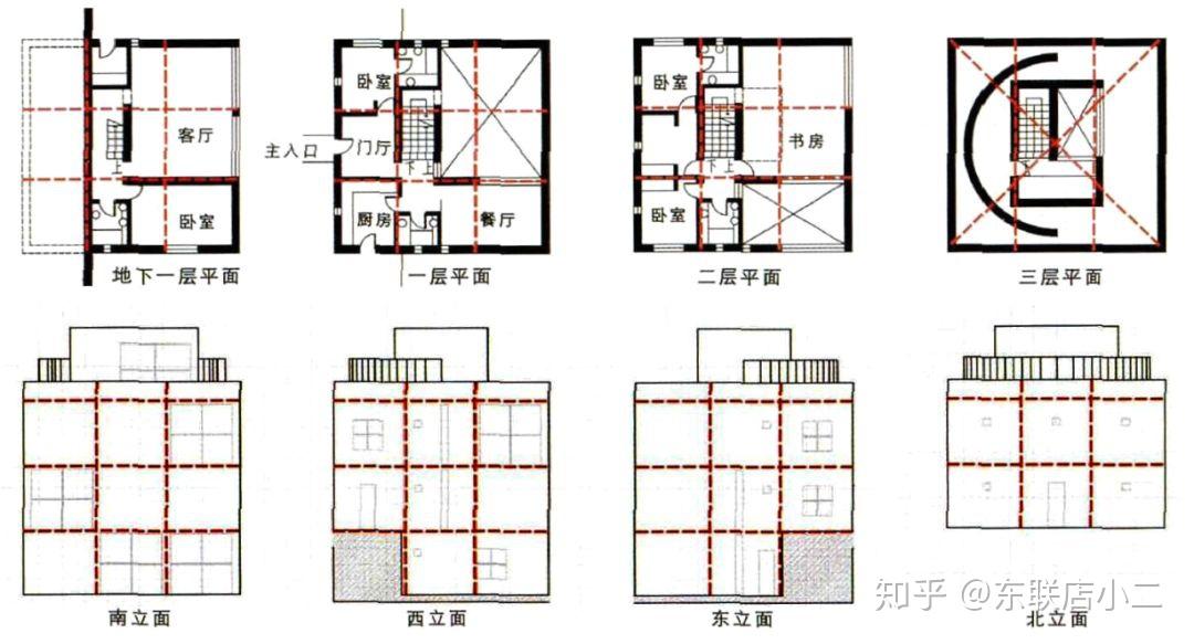 东大建筑考研案例分析05图尔加诺住宅纯白理想乡的理性盒子