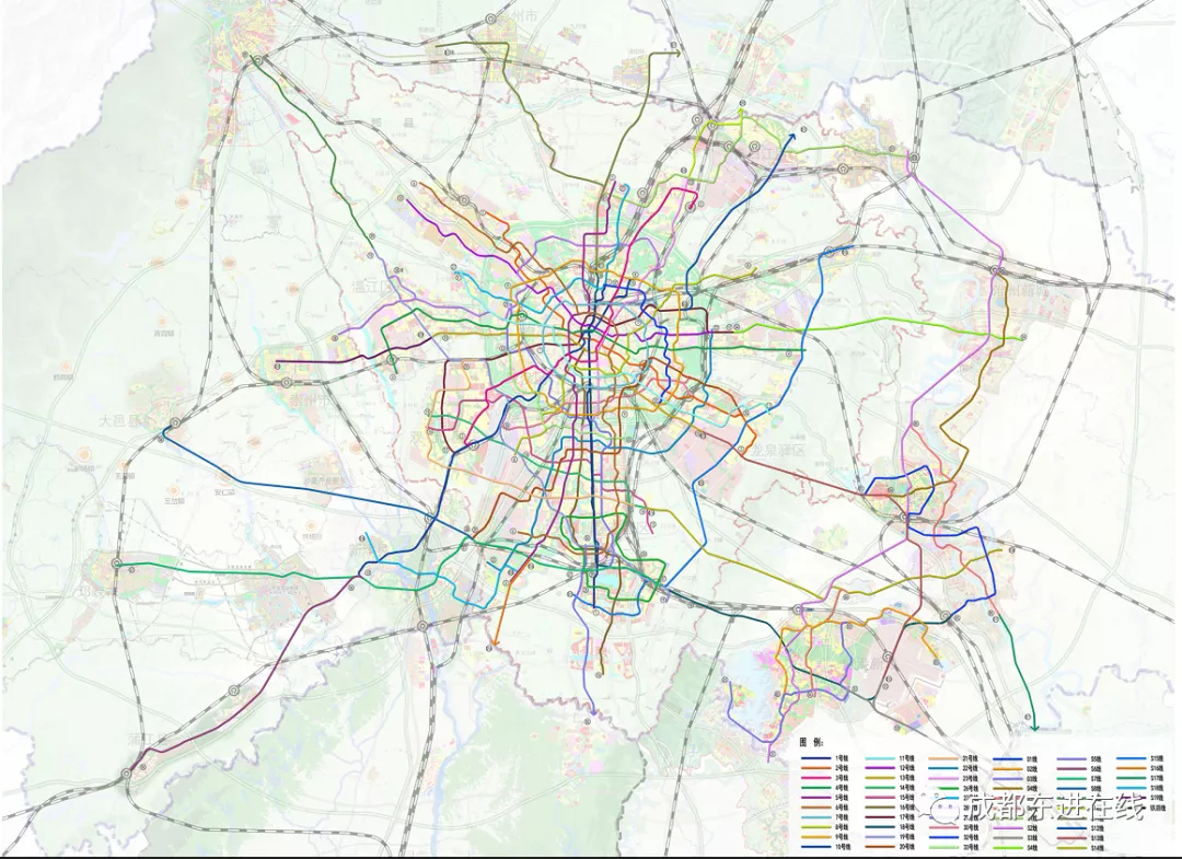 【轨道图railmap】成都市轨道交通远期规划走向版v4.