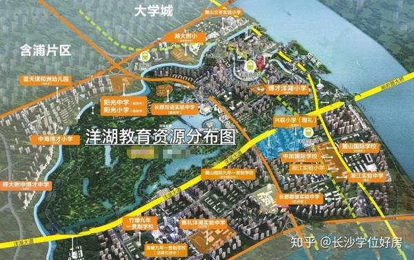 江山帝景 博才白鹤小学 湖南师大博才实验中学学士校区 洋湖生态新城