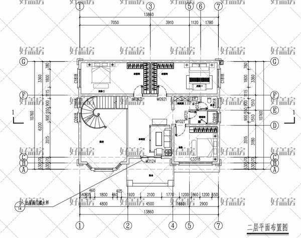 13x10米农村建房图纸