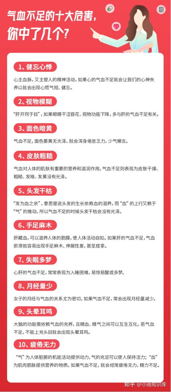 女性的气血不足有哪些表现还没生育的你真该看看小雨老师