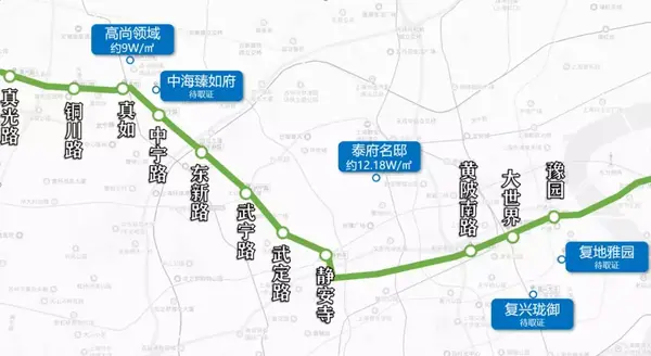 1公里预计2021年底开通 14号线地铁站及周边新房(由于地铁线路较长