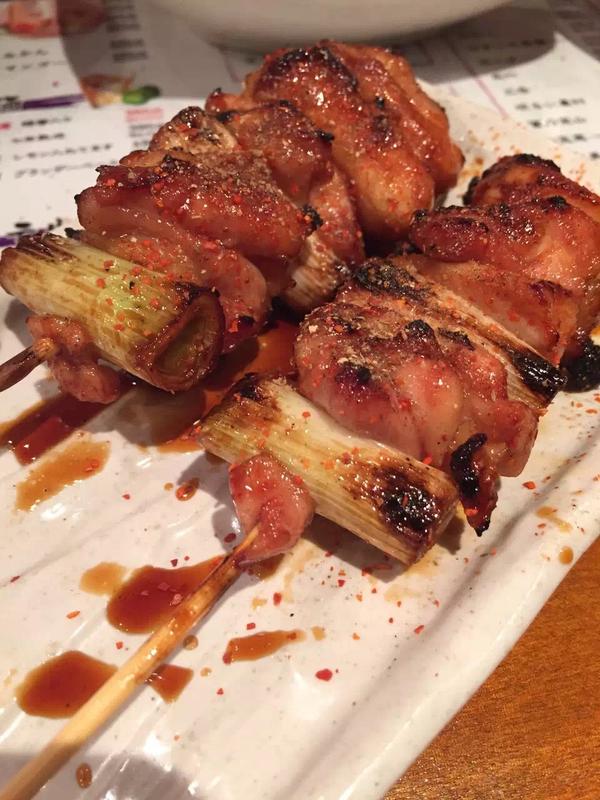 日式烤鸡肉串