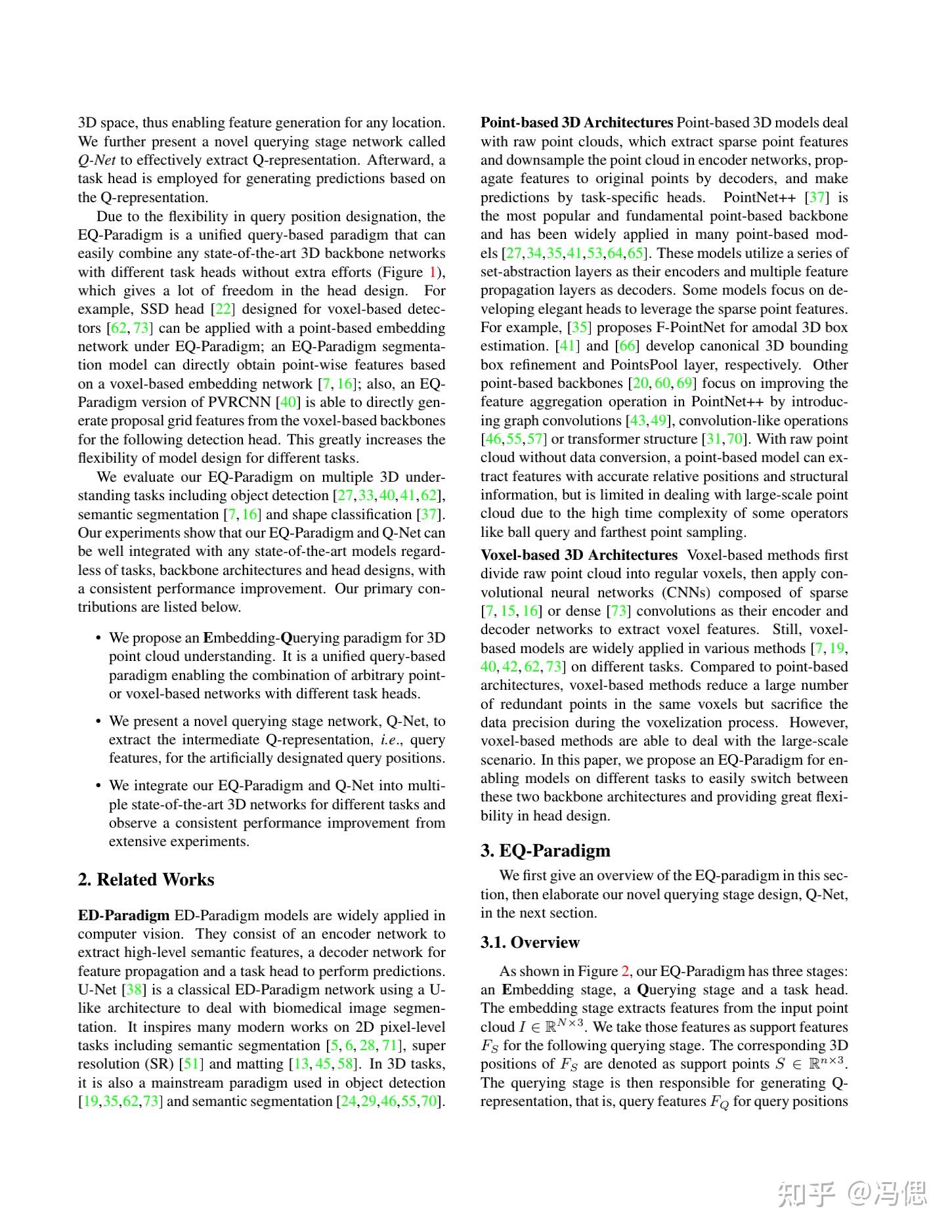 Cvpr A Unified Query Based Paradigm For Point Cloud